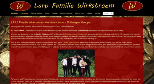 Webpräsenz der LARP Familie Wirkstroem Webpräsenz der LARP Familie Wirkstroem