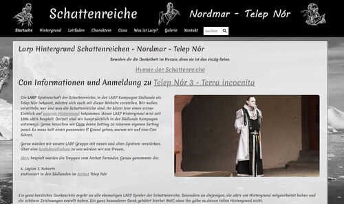 Webpräsenz des LARP Hintergrund Schattenreiche Nordmar Telep Nór Webpräsenz des LARP Hintergrund Schattenreiche Nordmar Telep Nór